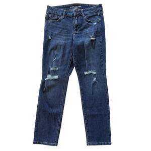 Old Navy Mid Rise Power Slim Straight Jeans Women’s Size 6 Short Blue